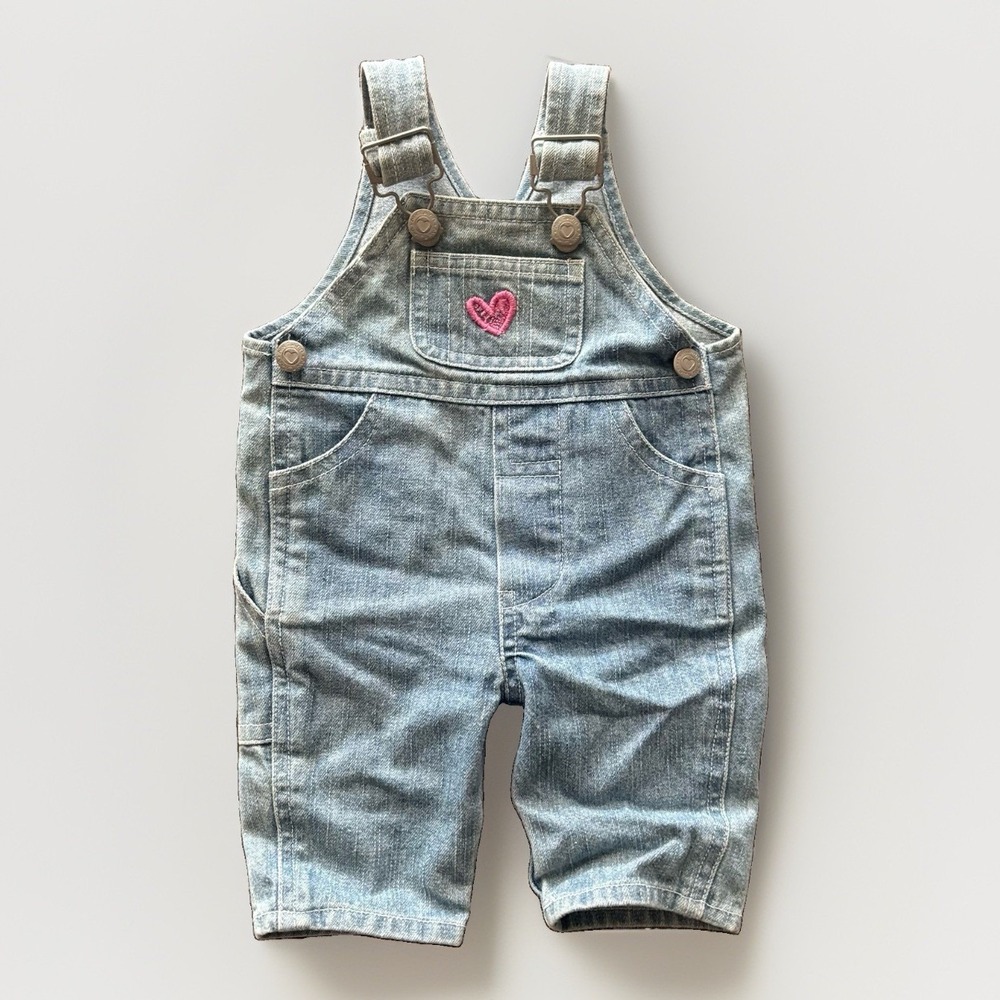 VTG My Twin Doll Jean Overalls For Doll Denim 2000s Embroidery Y2K (NO DOLL)